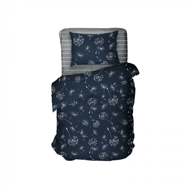 Комплект постільної білизни Blue Dandelion 1,5 темно-синій La Nuit 