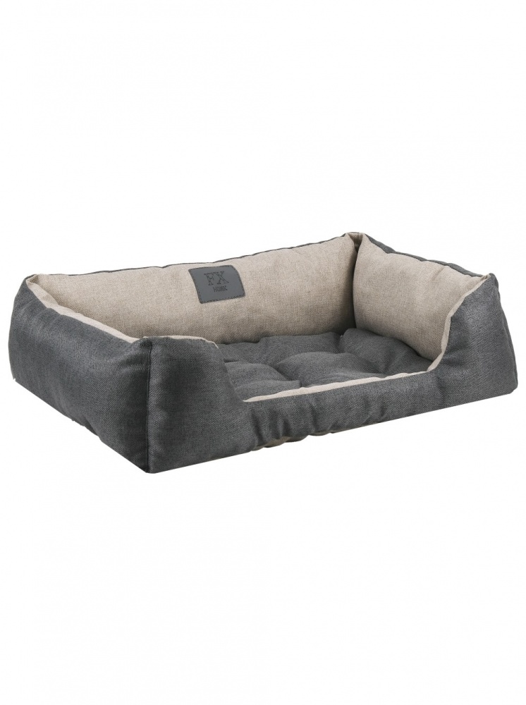 Лежак FX home Mальмо 60х40х18 см, бежево-серый