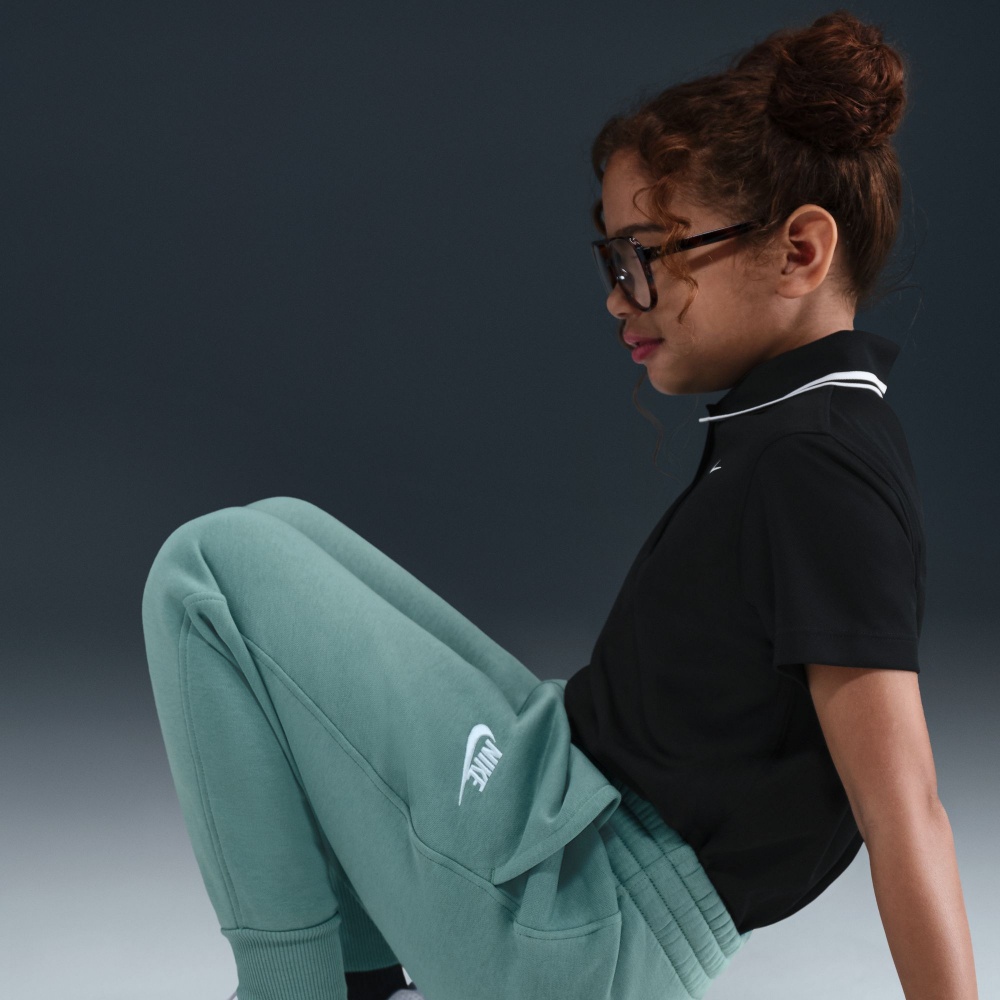 Брюки Nike G NSW CLUB FLC HR FTD PNT LBR FD2921-017 р. XL зеленый