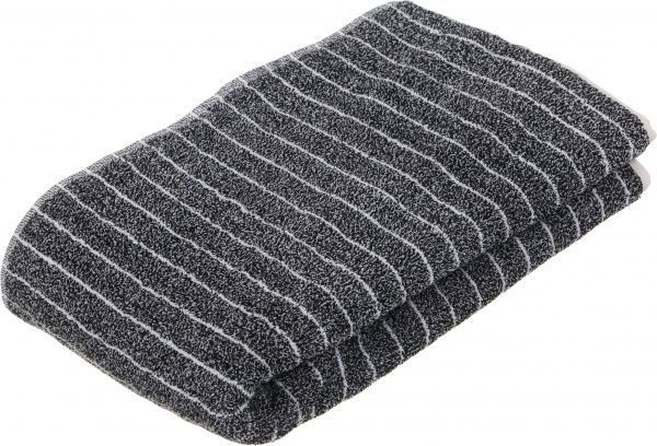 Полотенце махровое 60x140 см черный с рисунком 