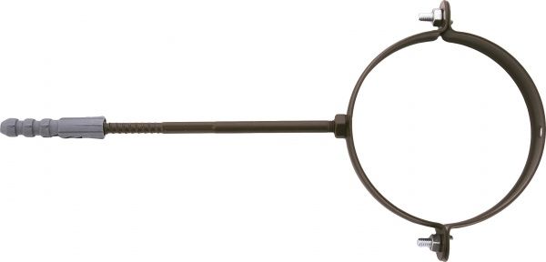 Кронштейн трубы металлический Сяйво L=100 мм D=75 мм коричневый 