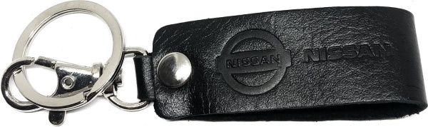 Брелок карабин с тиснением Nissan
