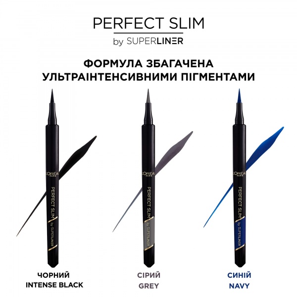 Подводка для глаз L'Oreal Paris Perfect Slim 01 черный 1 мл