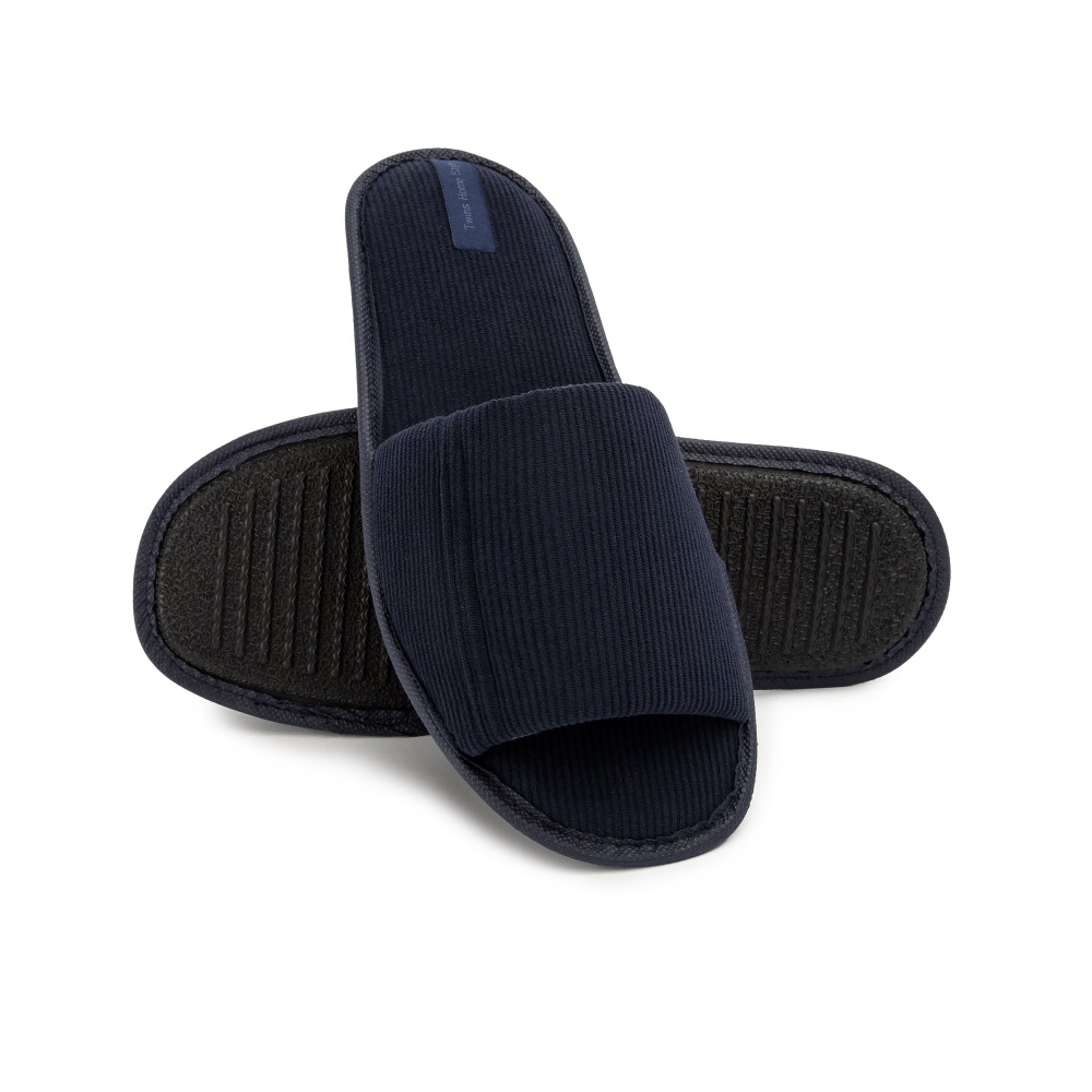 Тапки домашние Twins VL вельвет mono 11512 р.44/45 синий