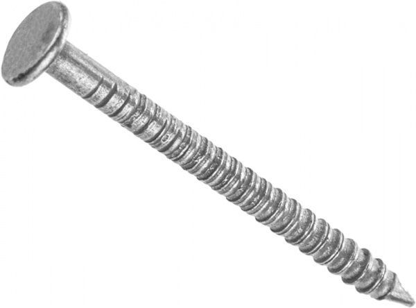 Цвяхи кільцеві  2.2x30 мм вага білий цинк