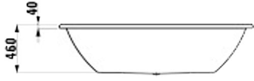 Ванна акрилова Laufen Pro 180х80 Pro 3895.0