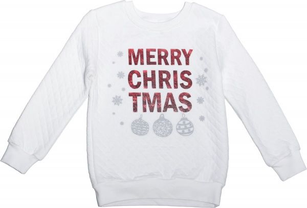 Джемпер детский Фламинго Merry Christmas р.110 белый 817-804 
