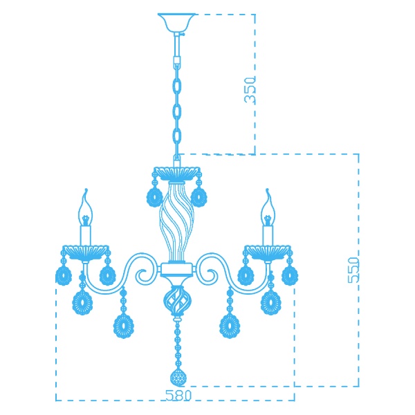 Люстра Victoria Lighting 3x40 Вт E14 бронза Candice/SP3 