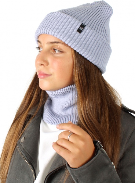 Баф Mariknit р.28х17 см світло-блакитний 