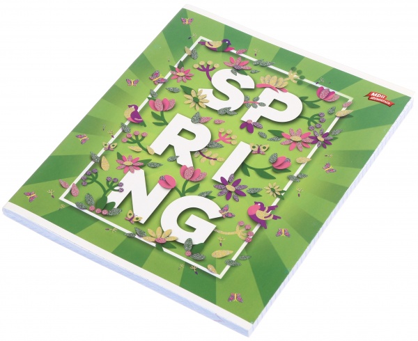 Зошит шкільний з глітером 96 аркушів у клітинку в асортименті Мрії збуваються