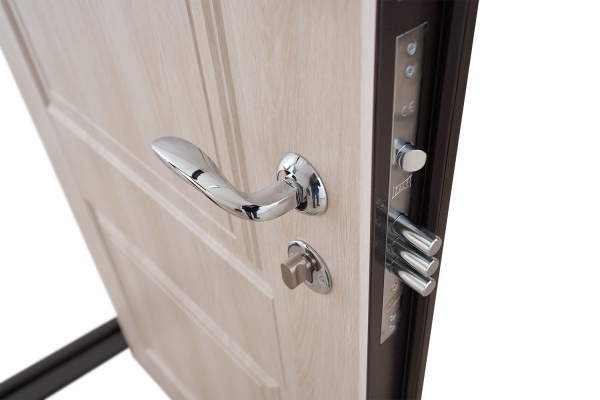 Двері вхідні Abwehr АМ-133 096Л (V) (ШБр+ДНлат) Avers+Kale НЧ шагрень бронза / дуб немо лате 2050x960 мм ліві