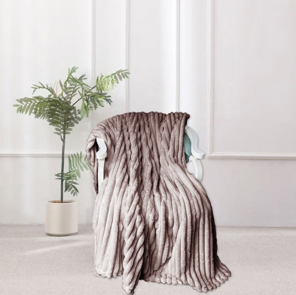 Плед Velvia 160x220 см пудровий La Nuit