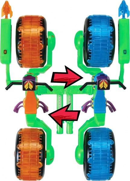 Фігурка TMNT Транспорт серії «Еволюція Черепашок-ніндзя» Байки фігурка Мікеланджело 82483 