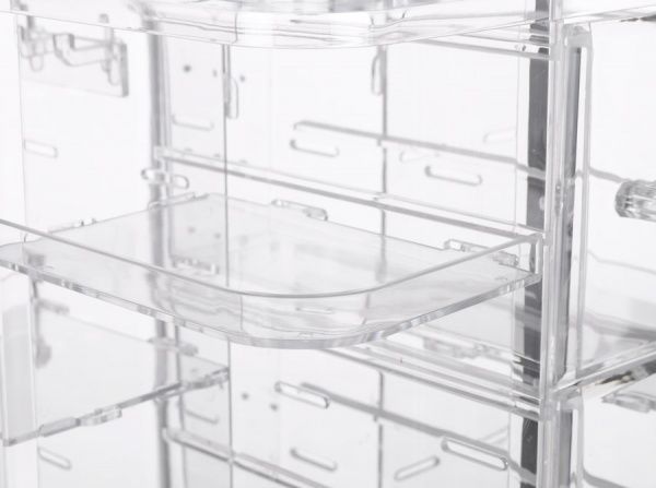 Органайзер настольный Huge 27x24.1x37 см прозрачный Qiaofeng SF-1802