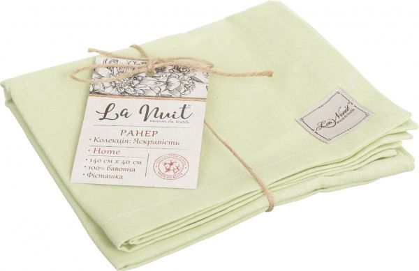 Раннер Яркость 40x140 см фисташка La Nuit 