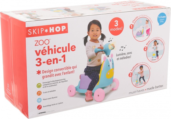 Самокат-біговел Skip Hop Единоріг бірюзово-зелений 9H822810 