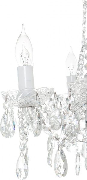 Люстра подвесная Crystal Life 8x40 Вт E14 хром/прозрачный A1316LM-8CC 