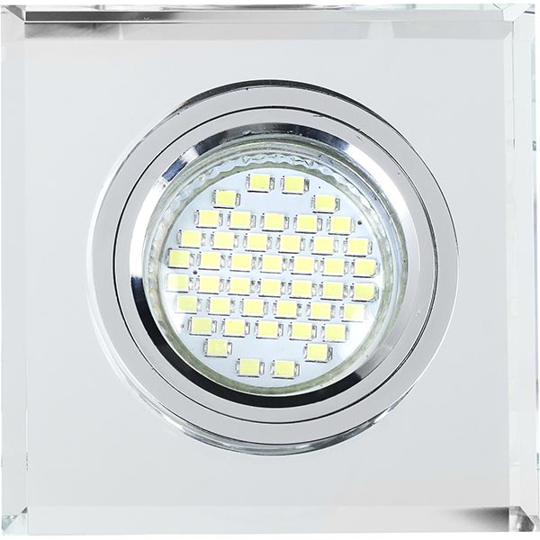 Світильник точковий LightMaster CL1070 із Led-підсвічуванням GU5.3 срібний 