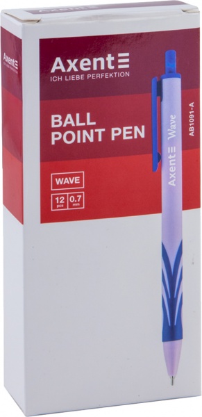Ручка кулькова Axent Wave 0,7 мм синя 1 шт. AB1091-02-A 