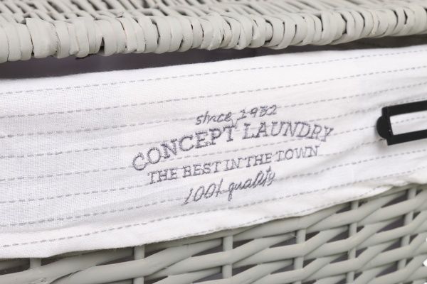 Корзинка плетеная Tony Bridge Basket с текстилем 37х27х48 см HQN20-4AB-2 