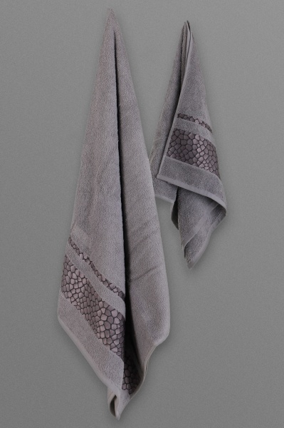 Набір рушників Rhomb 2 шт сірий Luna 