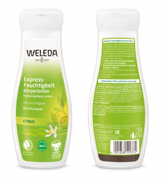 Лосьйон для тіла Weleda Цитрус легкий зволожувальний 200 мл