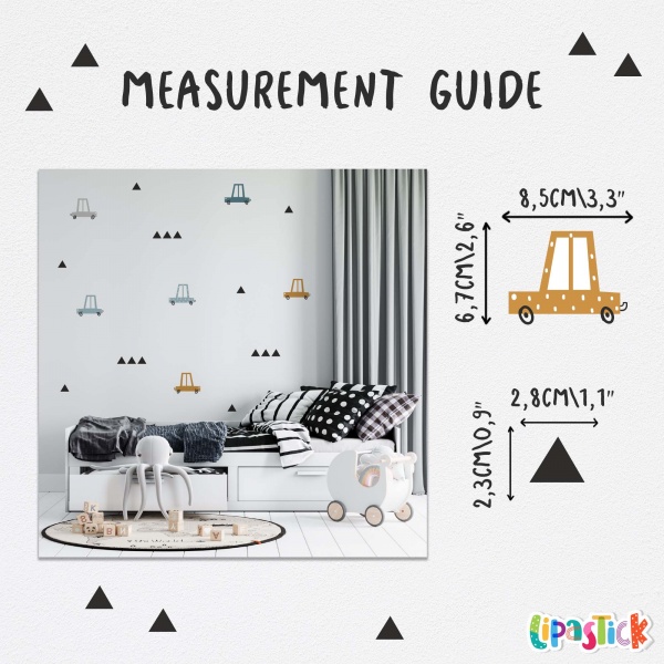 Стикеры-паттерны Lipastick Cars 120х20 см 7010620227