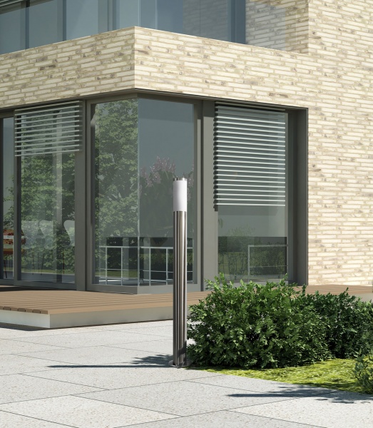 Столбик Polux Livia 45 см E27 IP44 хром 