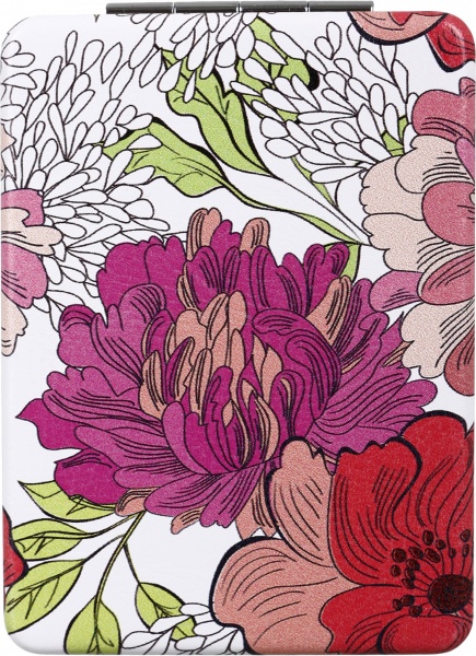 Зеркало карманное косметическое Лідер Канц Цветы в ассортименте 