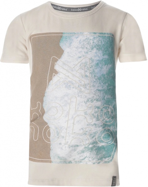 Футболка для мальчиков Koko Noko р.122 галька T46883-37 