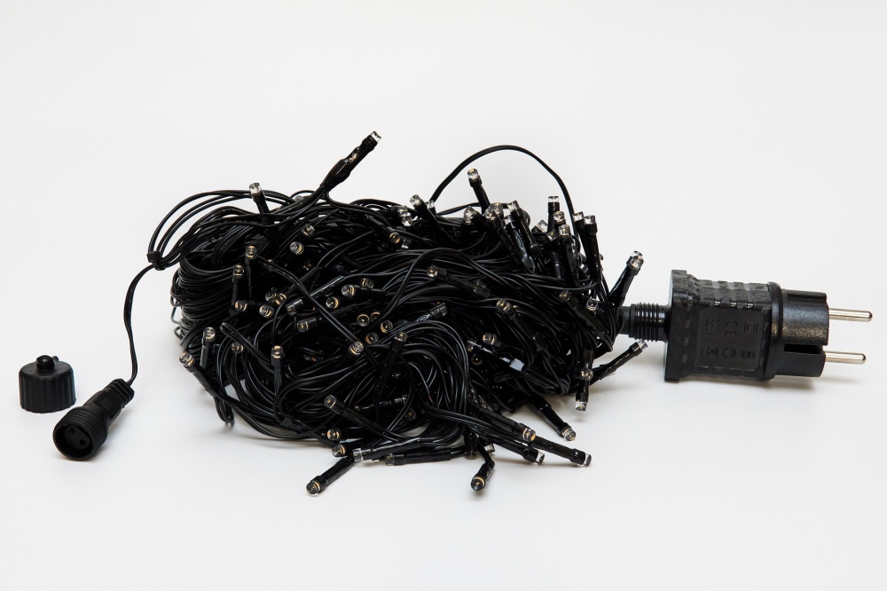 Гирлянда светодиодная Бахрома, 9,9 м, 234 л, теплый белый 234 ламп 10 м