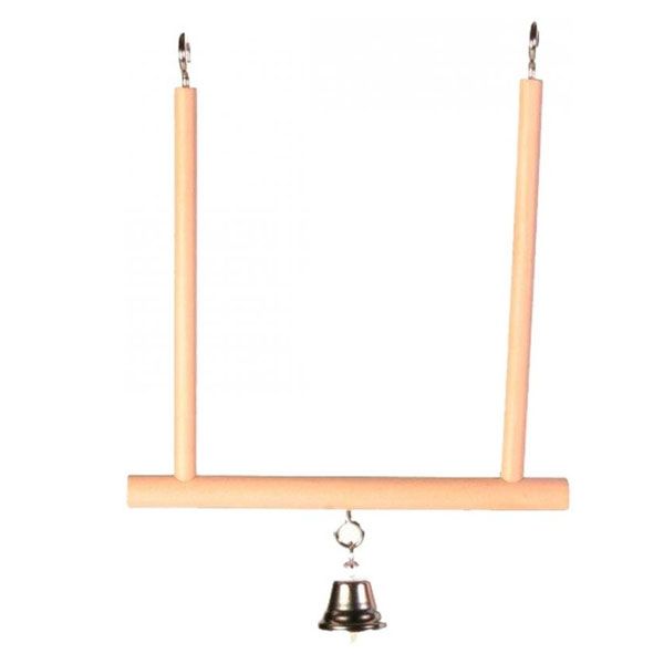 Качели Trixie деревянные с колокольчиком