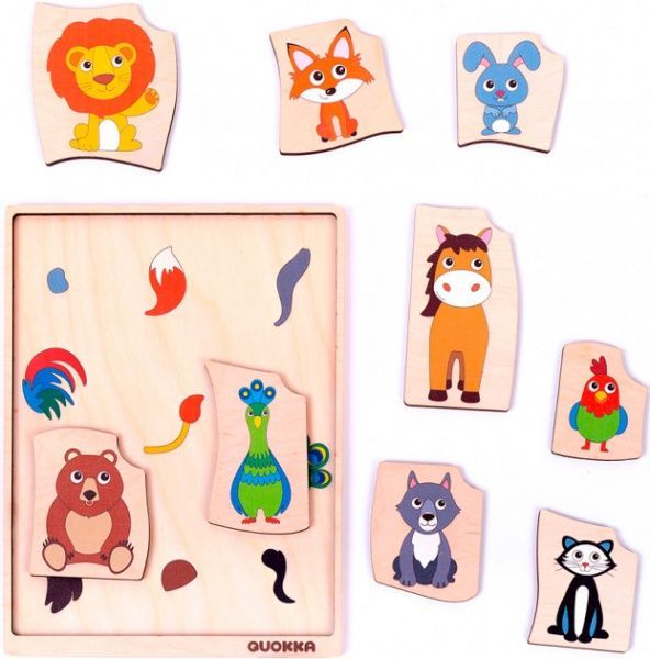 Пазл-вкладыш Quokka логический Чей это хвост? (4820217310145)