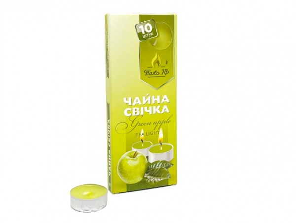 Набор чайных свечей Зеленое яблоко 10 шт. А10 Pako-If