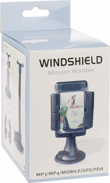 Тримач для мобільного телефона з гнучкою ручкою для автомобілів чорний