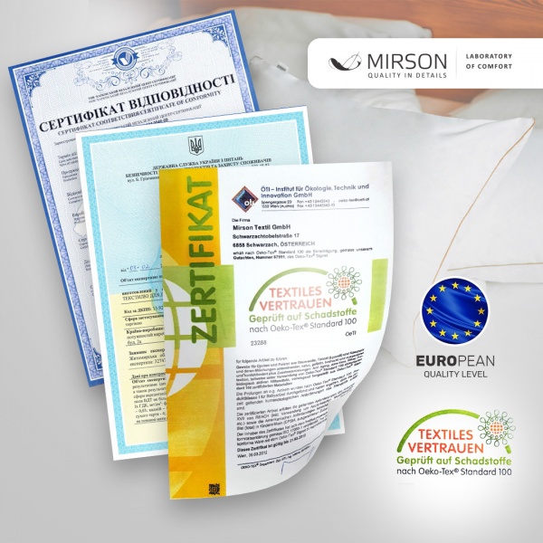 Наматрасник антиаллергенный MirSon Стандарт Eco 221 обычный с резинкой по периметру 26х180x190 см 2200000381873 