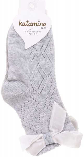 Носки для девочек KATAMINO K24060 р.3-4 серый 