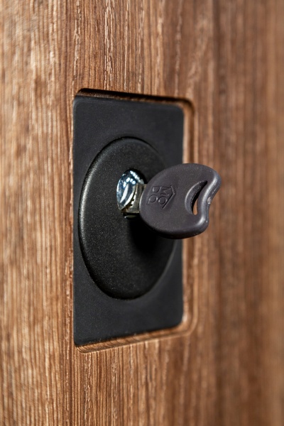 Двері вхідні Revolut Doors В-617 модель 234-237 дуб тютюн / дуб немо срібний 2050x950 мм ліві