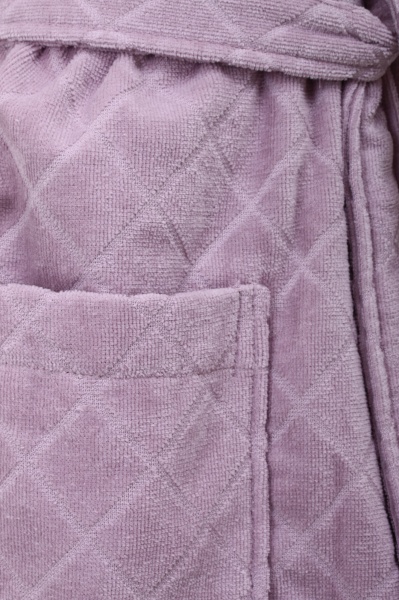 Халат домашній жіночий Durutex Velour р. M світло-бузковий