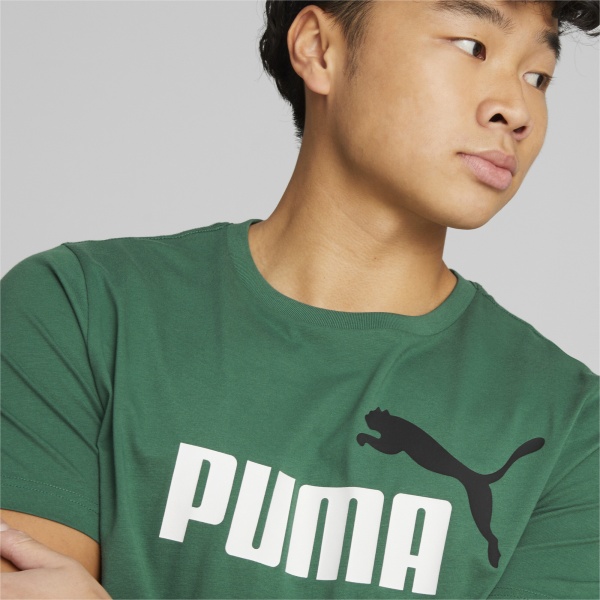 Футболка Puma ESS+ 2 COL LOGO TEE 58675937 р.3XL зелений