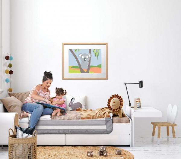 Бар'єр для ліжка DreamBaby Nicole 150х50 см сірий