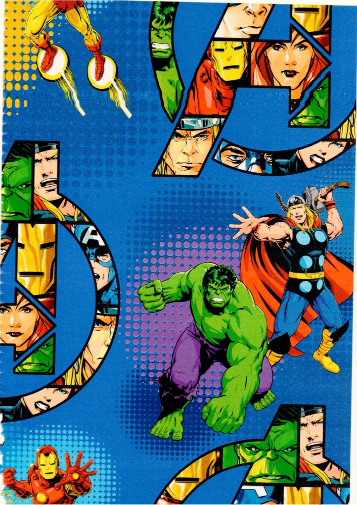 Папір для пакування Marvel ліцензована з прінтами 70x150 см