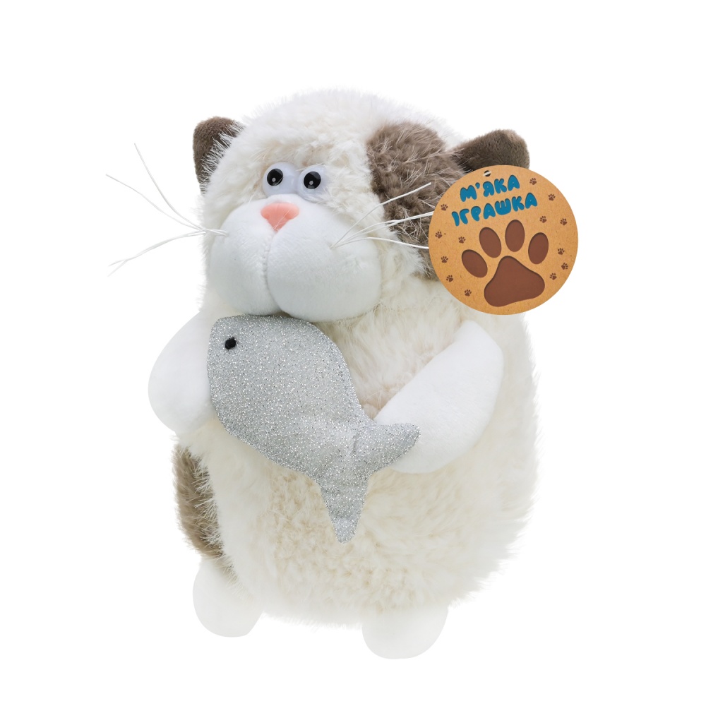 М'яка іграшка Shantou Кіт з рибкою в асортименті C6302