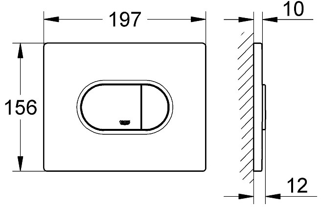Комплект инсталляции Grohe Solido (Arena хром) 38981000