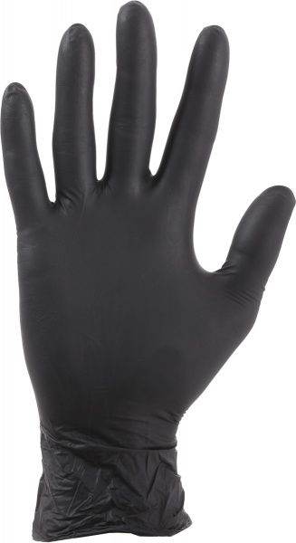 Рукавички одноразові Medico Dr.White Professional чорні з покриттям нітрил M (8) 2739025