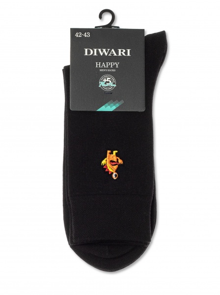 Шкарпетки чоловічі DiWaRi 51720398 HAPPY 20С-36СП р.29 чорний