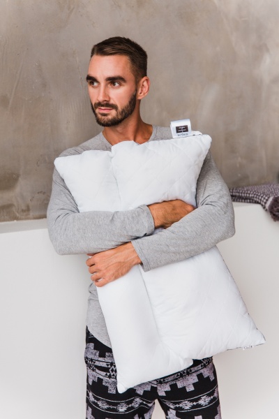 Подушка ортопедична DeLuxe EcoSoft Silver 565ортопедична 50х70 см (2200000625168) MirSon