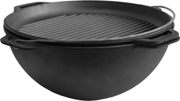 Казан Brizoll ø400 мм 234 мм 15 л азіатський чавунний з чавунною кришкою Азія KA15-4