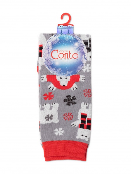 Шкарпетки жіночі Conte CE NEW YEAR 21С р.23-25 сірий