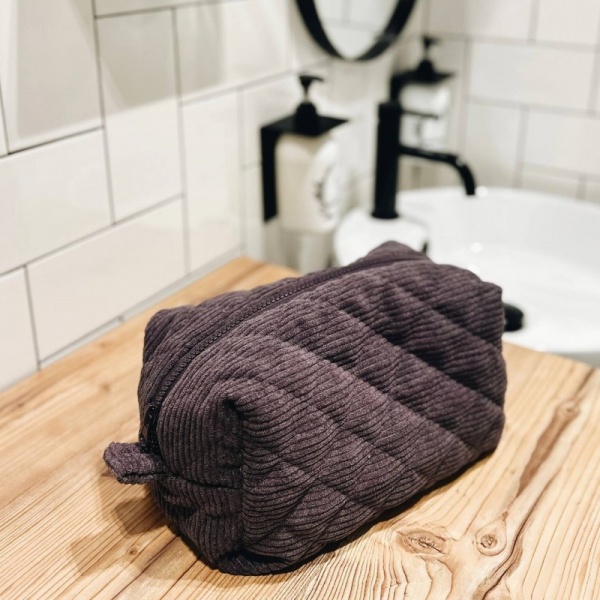 Косметичка Organize Косметичка вельветовая Organize 24*13*13 см (фиолетовая) фиолетовый 